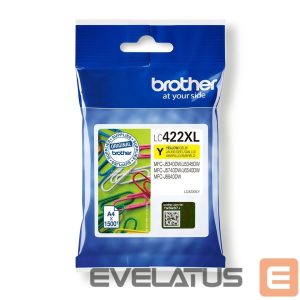 Tarvikud ja tarvikud Brother  LC422XLY Ink Cartridge, Yellow 