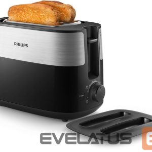Röster Philips  Toaster HD2517/90 Daily Collection Power 830 W, Number of slots 2, Housing material Plastic, Black/Stainless Steel 