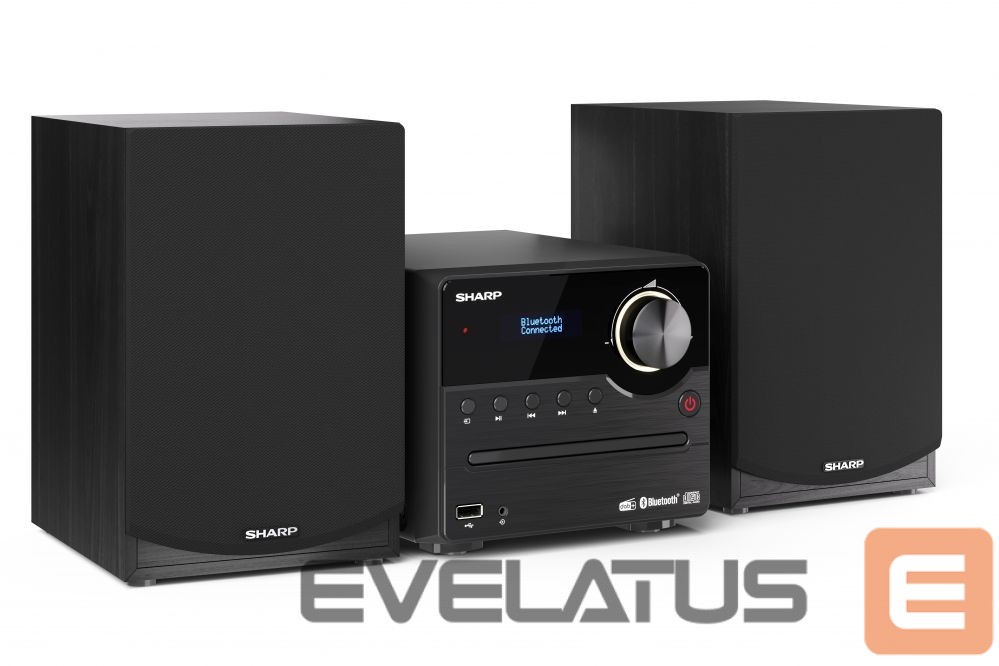 Interaktiivne lahendus Sharp XL-B517D(BK) Hi-Fi Micro System, CD/FM/USB/Bluetooth v5.0, Aux-in, 45W, Black