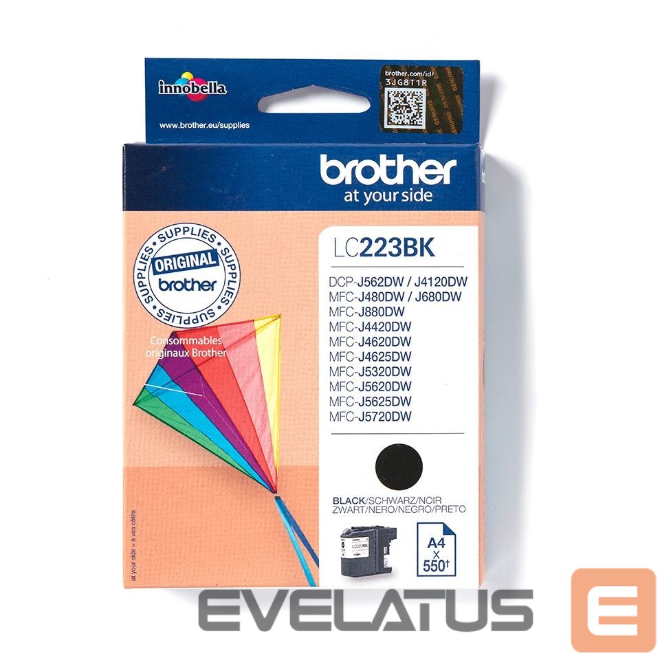 Tarvikud ja tarvikud Brother LC-223BK Ink Cartridge, Black