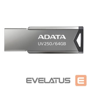 Mälupulk ADATA  USB Flash Drive UV250 64 GB, USB 2.0, Silver 