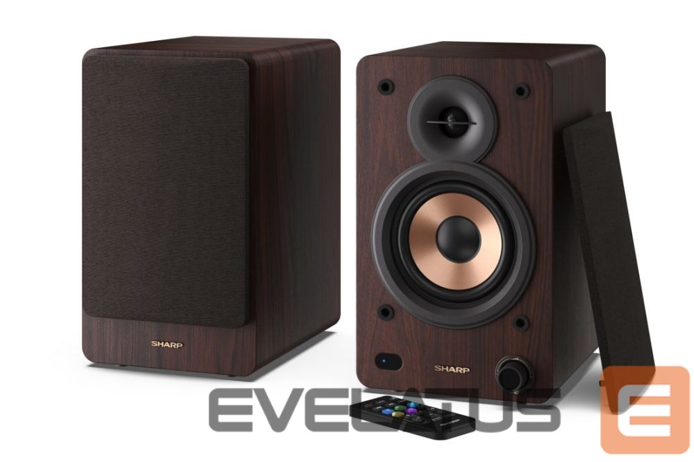 Arvutikõlarid Sharp CP-SS30 Bookshelf Speakers, Brown