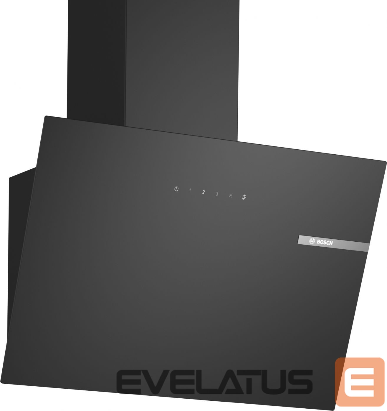 Integreeritav õhupuhasti Bosch DWK65DK60 Wall-mounted Hood, A, Width 60 cm, Max extraction power 430 m3/h, Boost position 550 m3/h, Black
