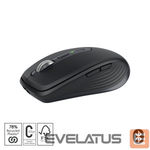 Arvutihiir Logitech  MX Anywhere 3S Mouse - RF Wireless + Bluetooth, Laser, 8000 DPI, Graphite 