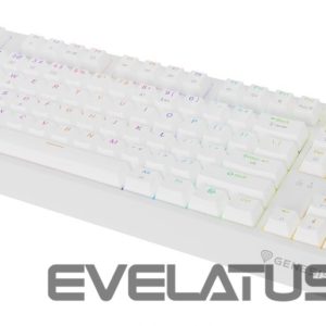Arvuti klaviatuur Genesis  THOR 230 | Mechanical Gaming Keyboard | Wireless | US | White | 2.4 GHz, Bluetooth, USB | Outemu Red 