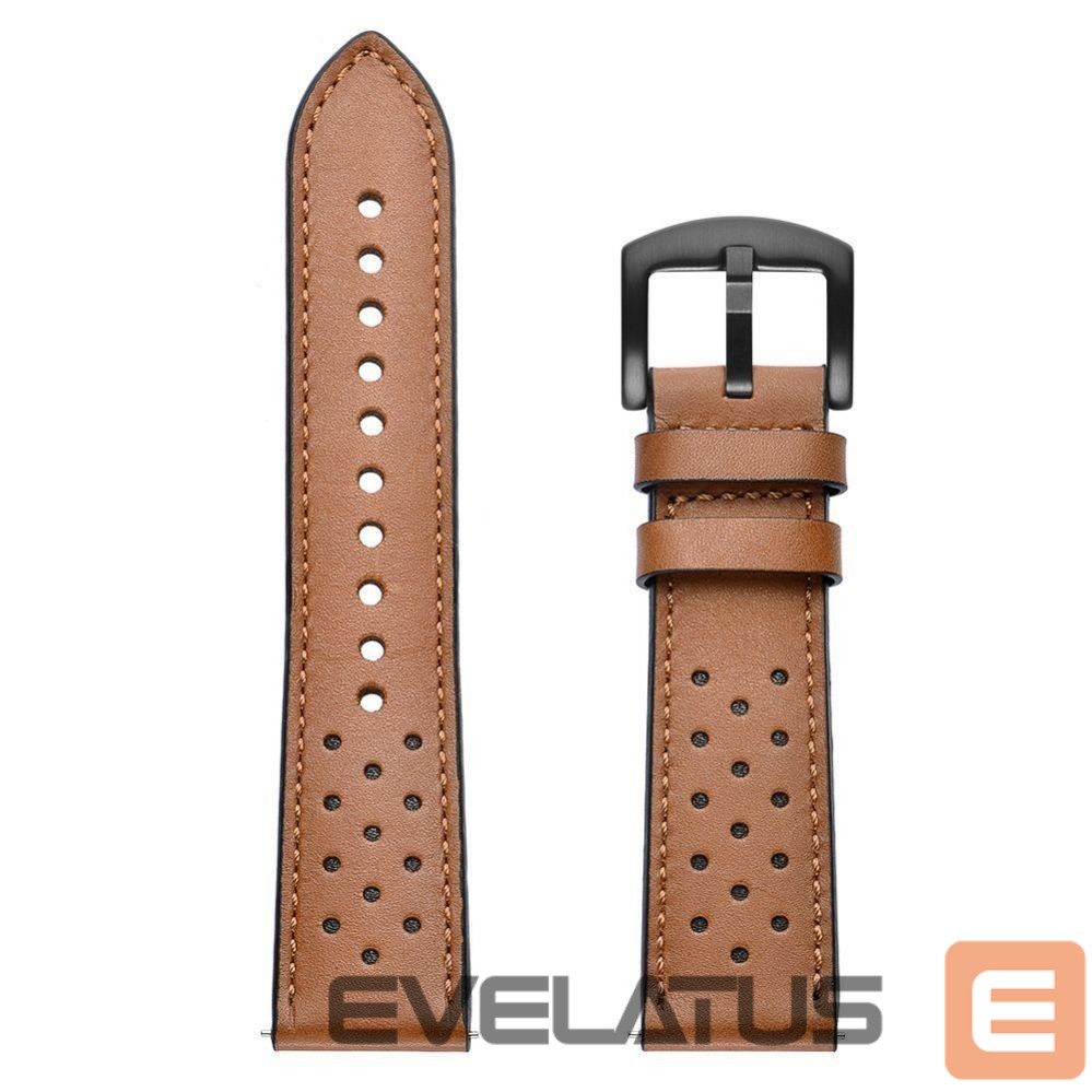 Rihm Tech-Protect Tech-Protect Leather Strap for Samsung Galaxy Watch 4 / 5 / 5 Pro / 6 / 7 / FE - Brown