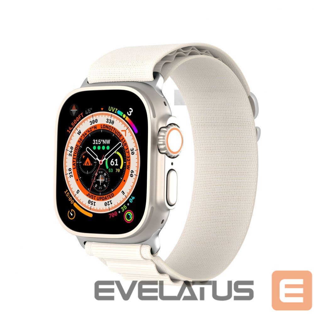 Rihm Dux Ducis Sport Buckle Strap for Apple Watch 38/40/41/42MM Starlight