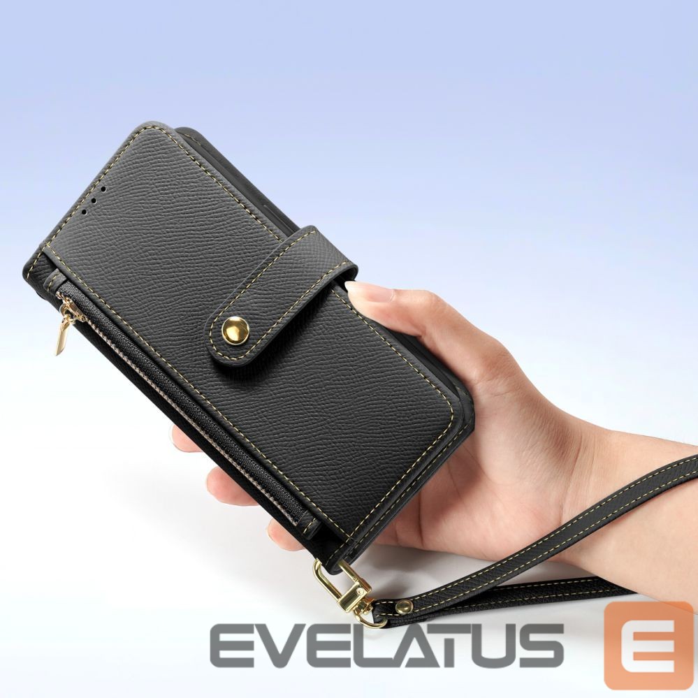 Tagakaaned Dux Ducis Dux Ducis Lawa Leather Case for iPhone 16 - Black