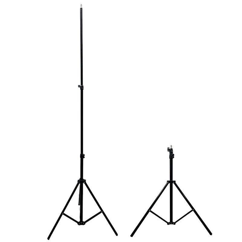 LED pirn Elight 16M Premium Stable Metal Tripod Stand 1.6m max 1/4 screw Led Ring / Camera fix Black