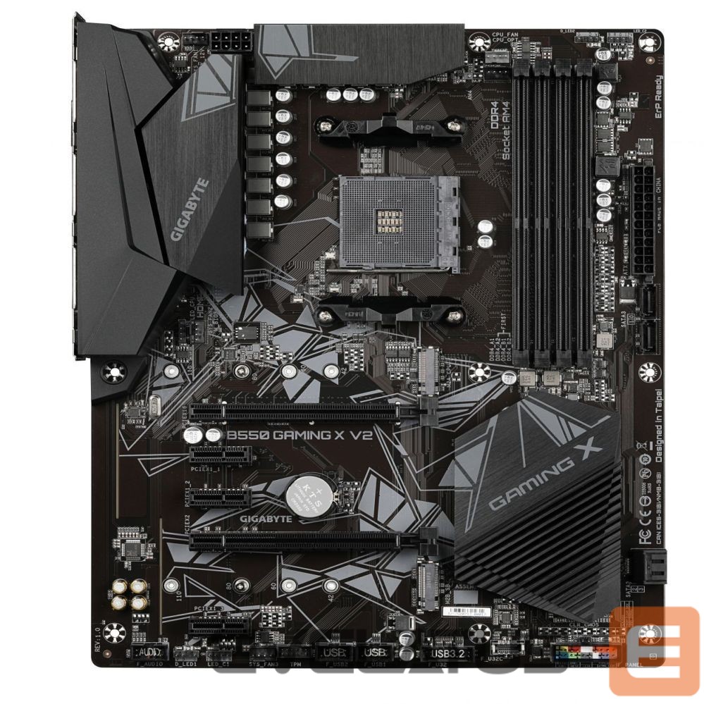 Intel protsessori emaplaat Gigabyte B550 GAMING X V2 Processor family AMD, Processor socket AM4, DDR4 DIMM, Memory slots 4, Chipset AMD B, ATX