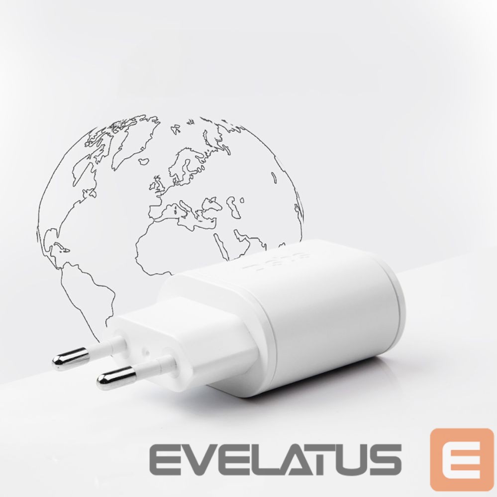 Adaptrid SBS SBS TETRPD20W 20W USB-A USB-C Wall Charger with Power Delivery - White