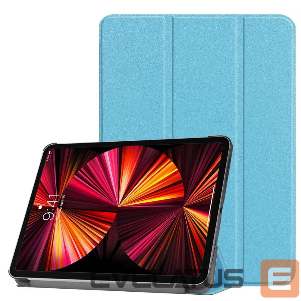 Kaaned iLike Tab P12 12.7 Tri-Fold Eco-Leather Stand Case Sky Blue