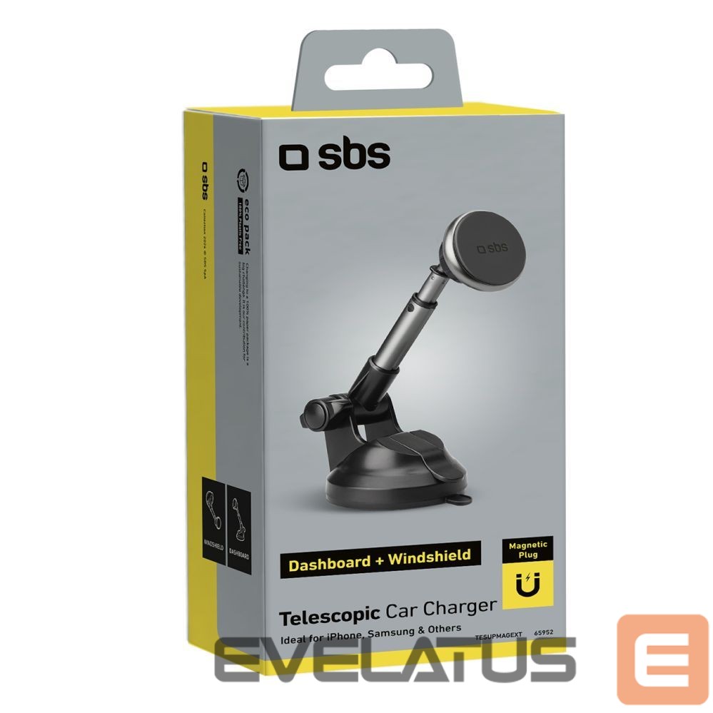 Automaatne hoidja SBS SBS TESUPMAGEXT Telescopic Smartphone Holder Compatible with MagSafe - Black