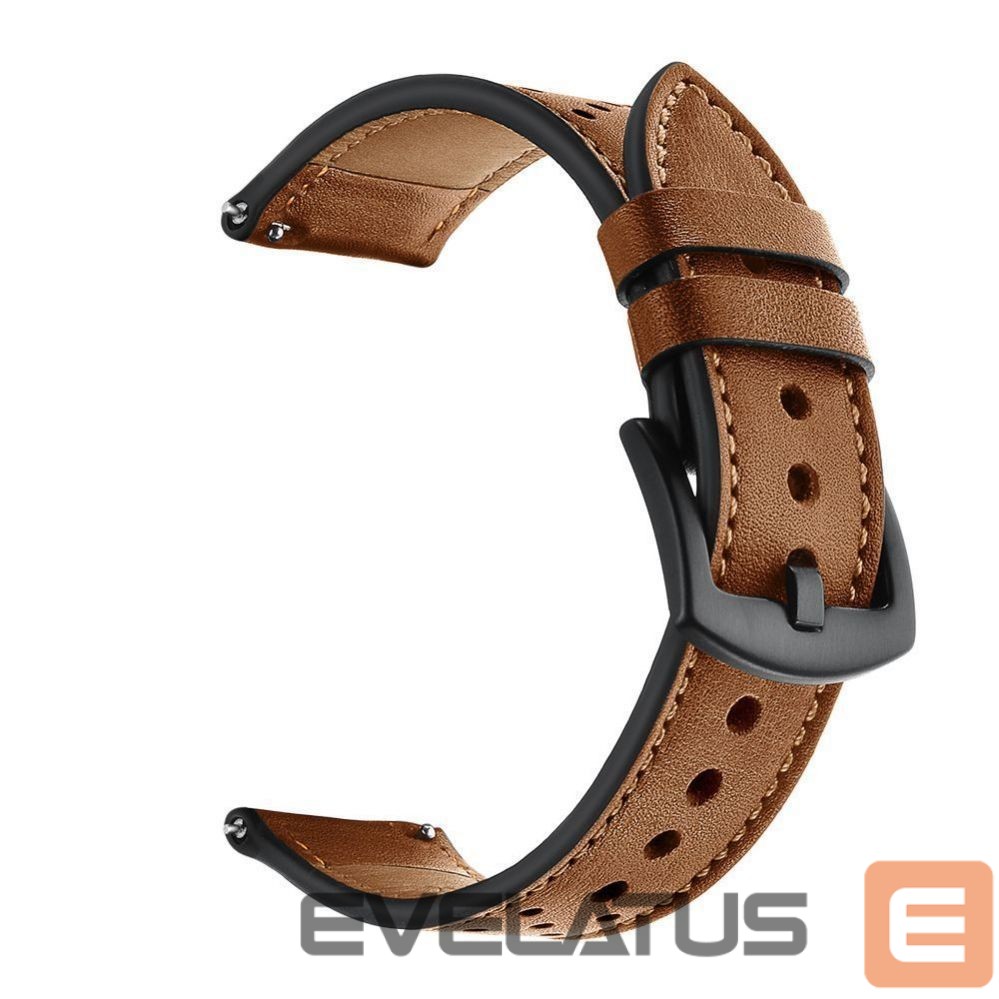 Rihm Tech-Protect Tech-Protect Leather Strap for Samsung Galaxy Watch 4 / 5 / 5 Pro / 6 / 7 / FE - Brown