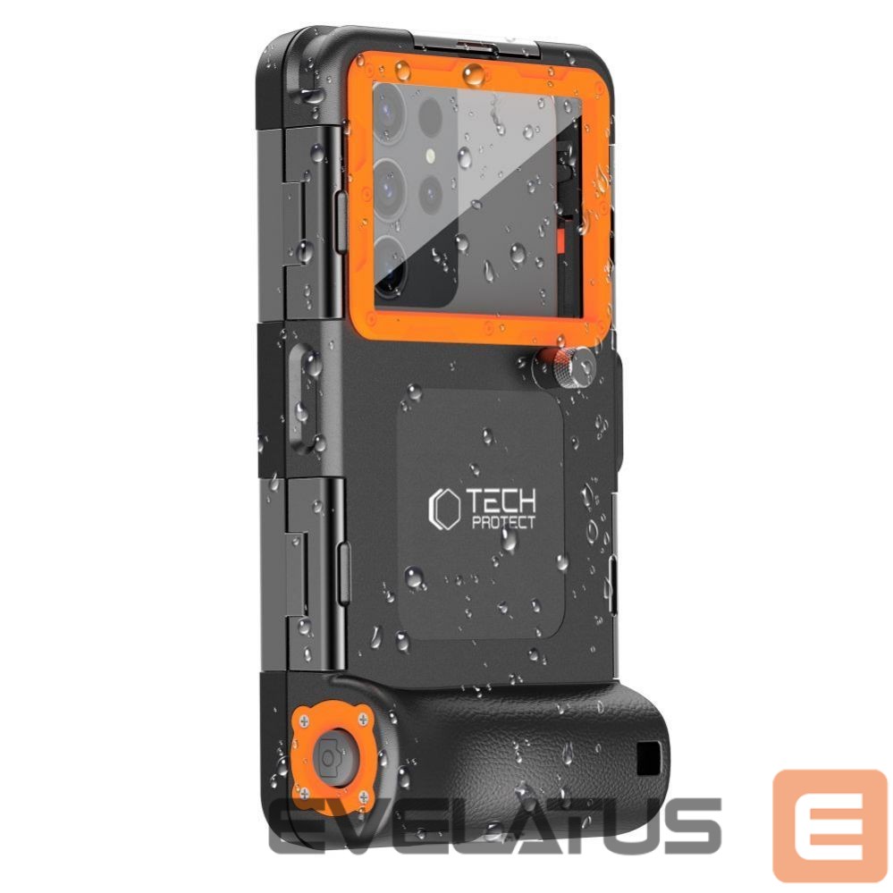 Teised Tech-Protect Tech-Protect Waterproof Case IPX8 for 4.7-6.7" Smartphones - Black and Orange