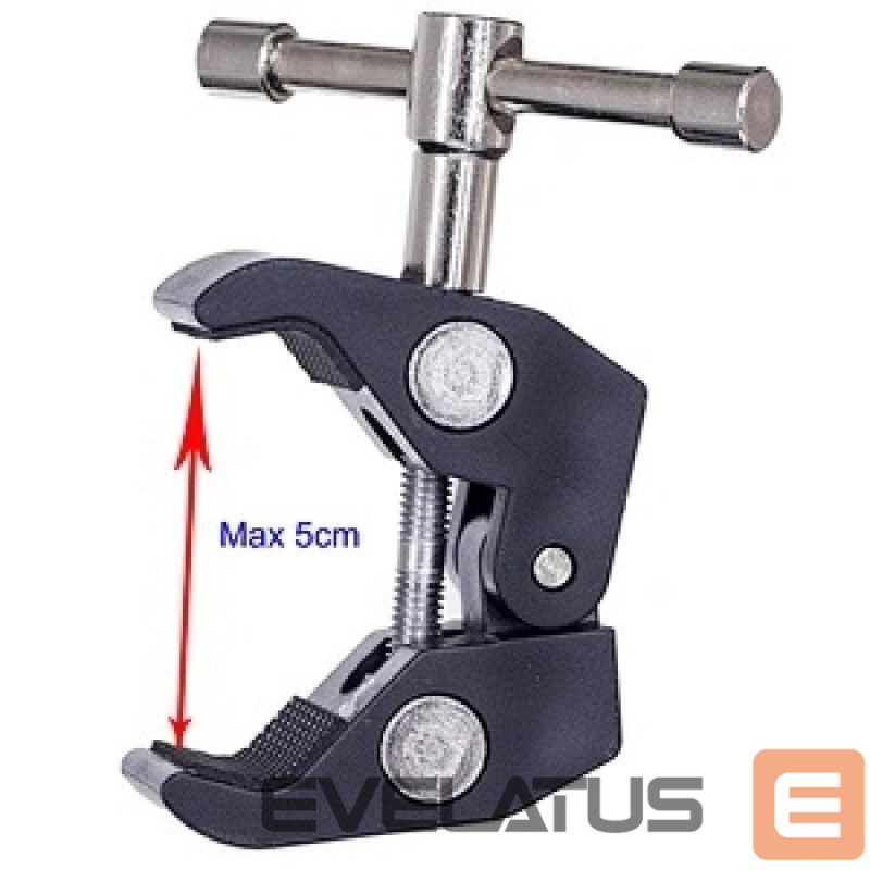 Kaameratarvik Hurtel Clamping bracket for mounting accessories with 1/4 and 3/8 inch screw