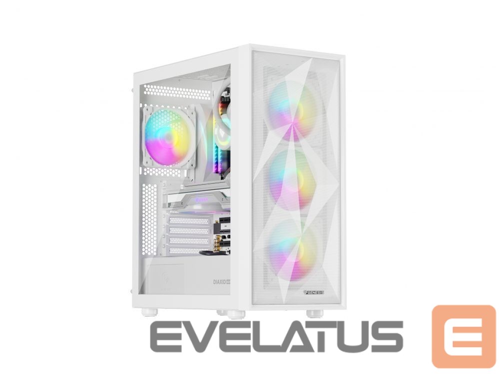 Arvuti komponendid Natec NATEC Genesis PC Case Diaxid 605 white