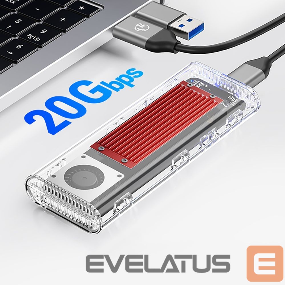 Muu arvutitarvik Orico Orico TCM2-C3 M.2 NVME to USB-C 10Gb/s Disk Drive - Red