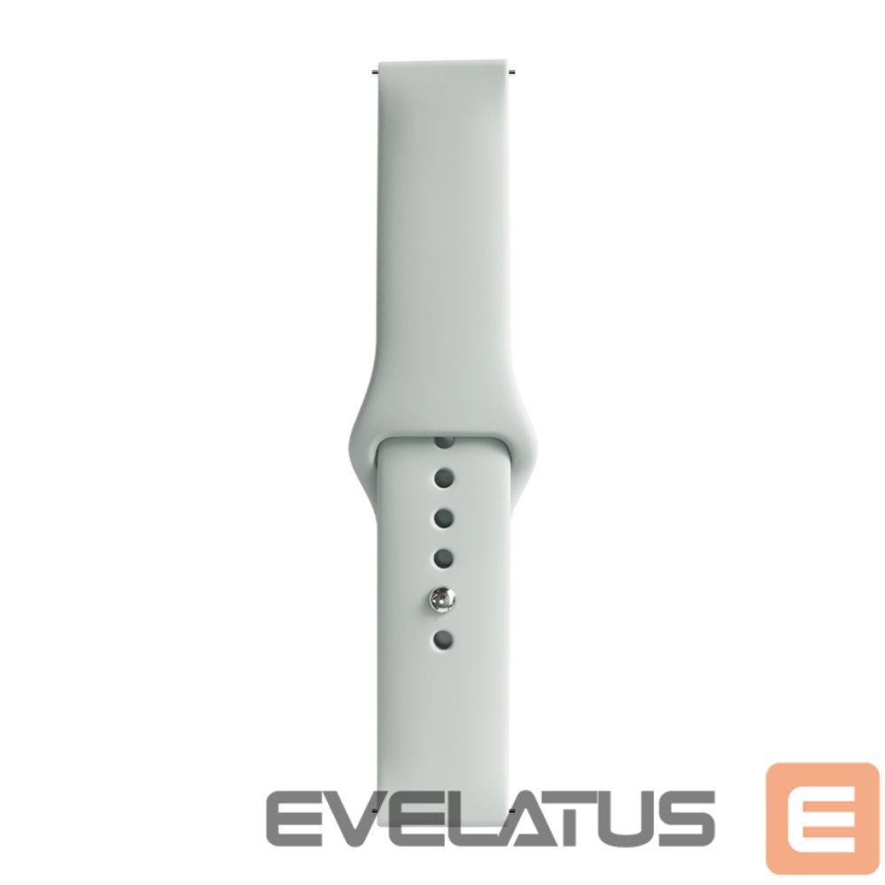Rihm Evelatus Evelatus Watch 20mm Silicone Loop Watch Straps (130mm M/L) Silver