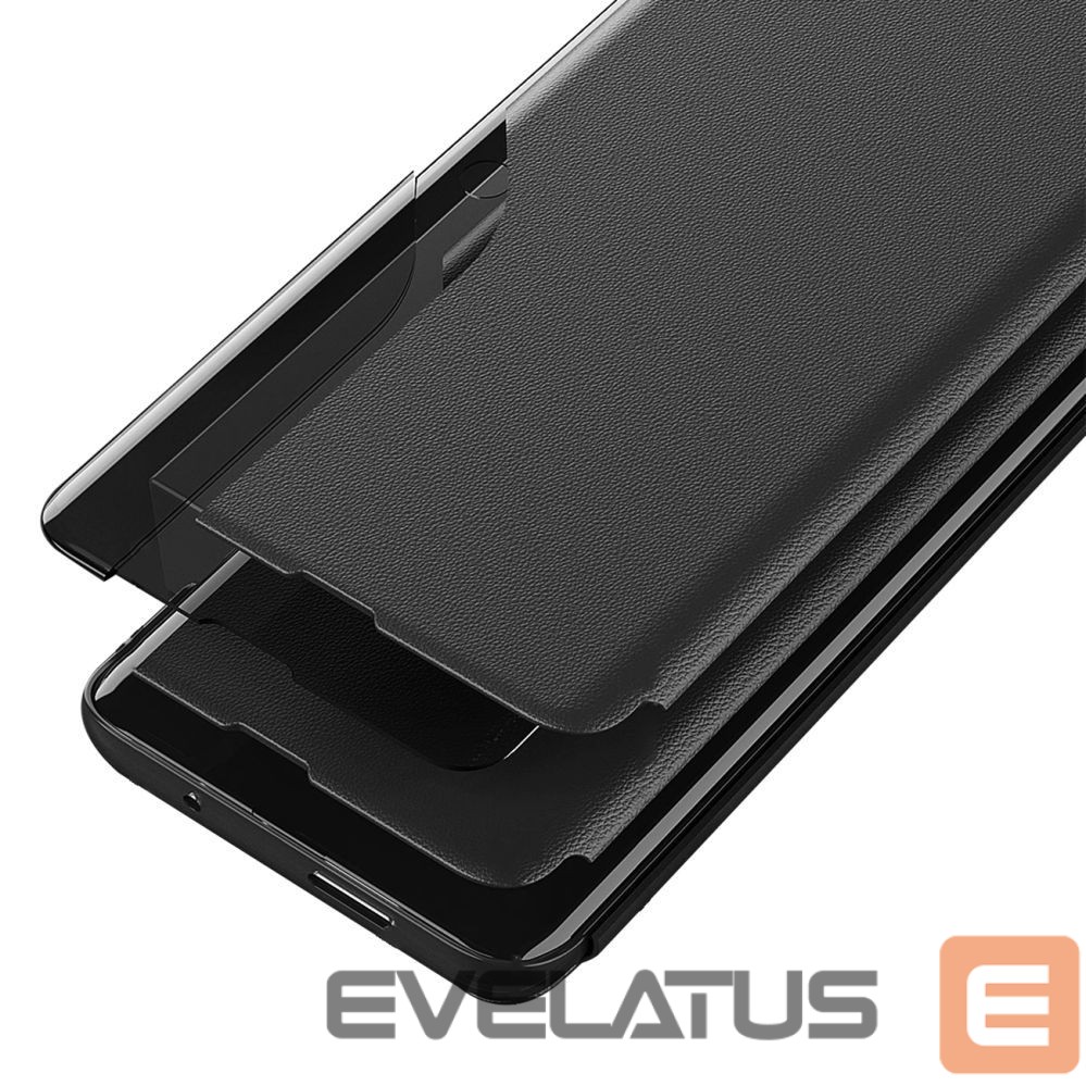Tagakaaned Hurtel Eco Leather View Case elegant case with flap and stand for iPhone 16e - black
