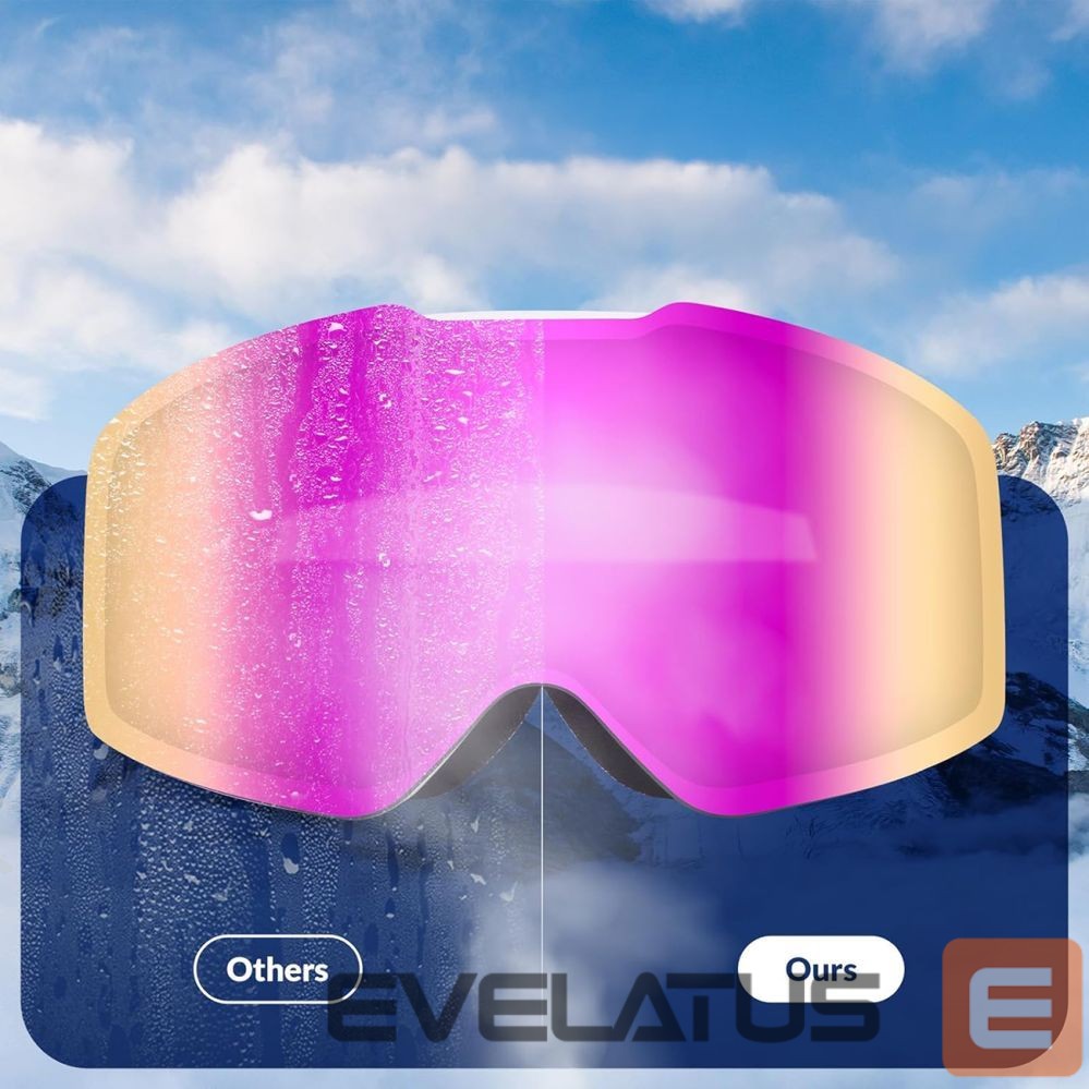 Teised Qunature Qunature Pink Frameless Ski Goggles - Pink