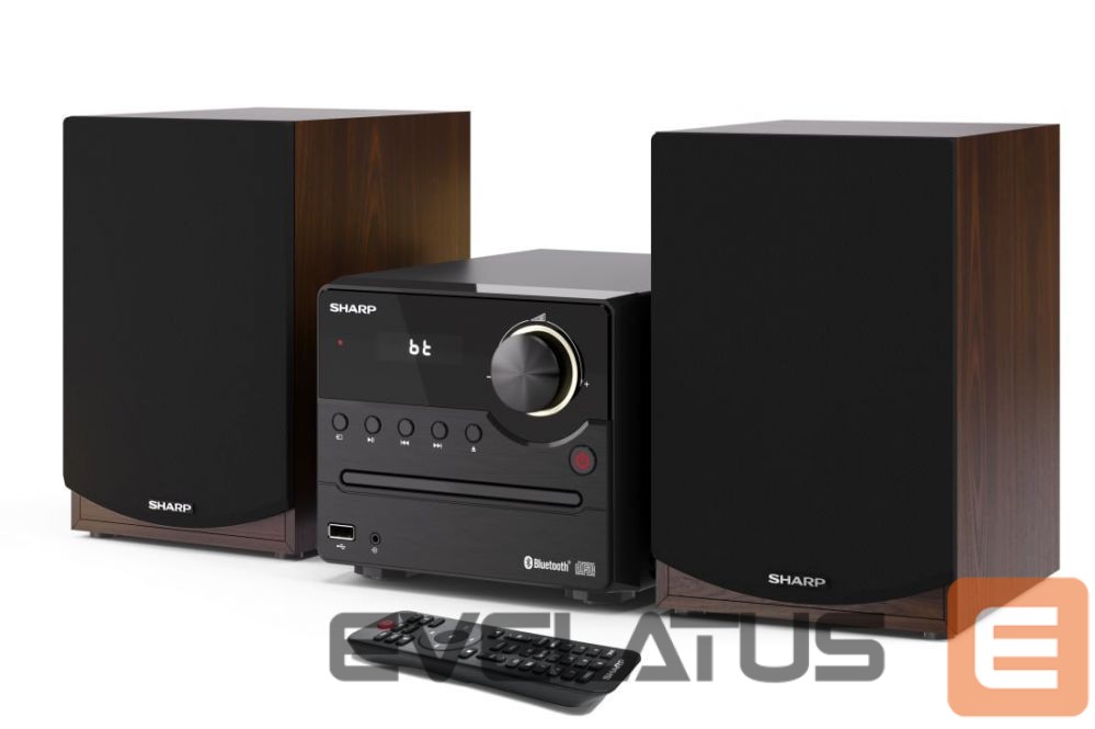 Interaktiivne lahendus Sharp XL-B512(BR) Hi-Fi Micro System, CD/FM/USB/Bluetooth v5.0, 45W, Brown