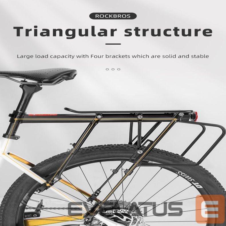 Jalgratta tarvik Rockbros Rockbros 33210004001 bicycle rack with shelf - black