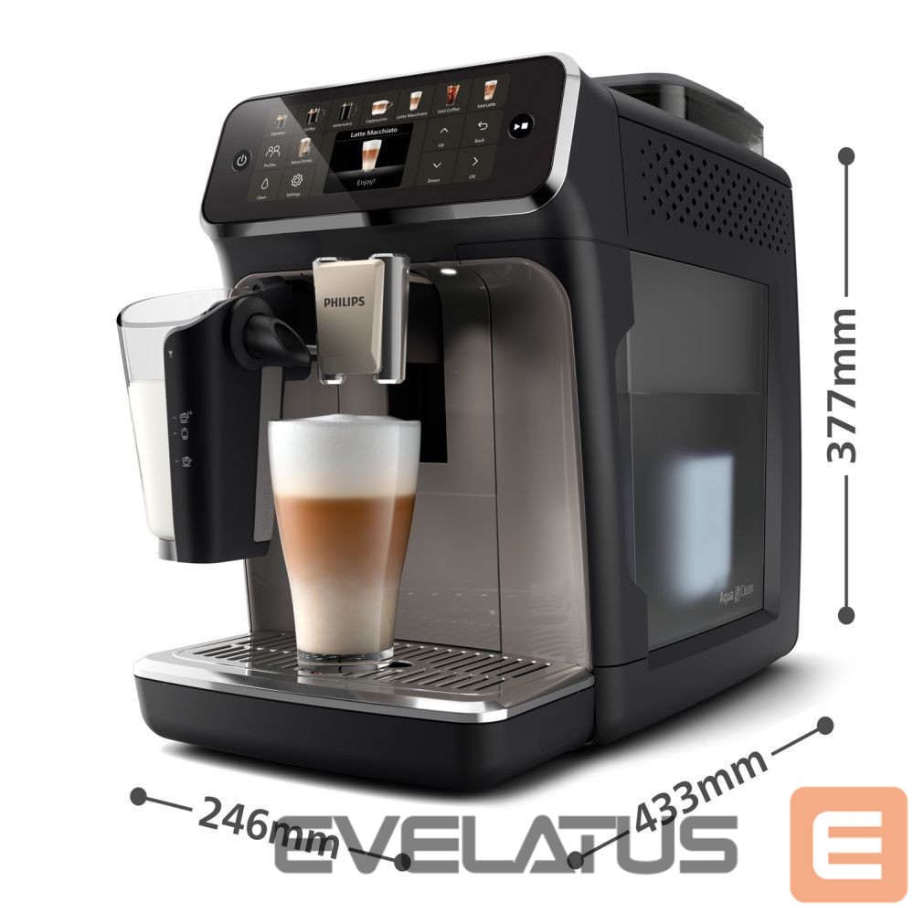 Muud väikesed kodumasinad Philips | Coffee Machine | EP5549/70 Series 5500 LatteGo | Pump pressure 15 bar | Built-in milk frother | Automatic | 1500 W | Black