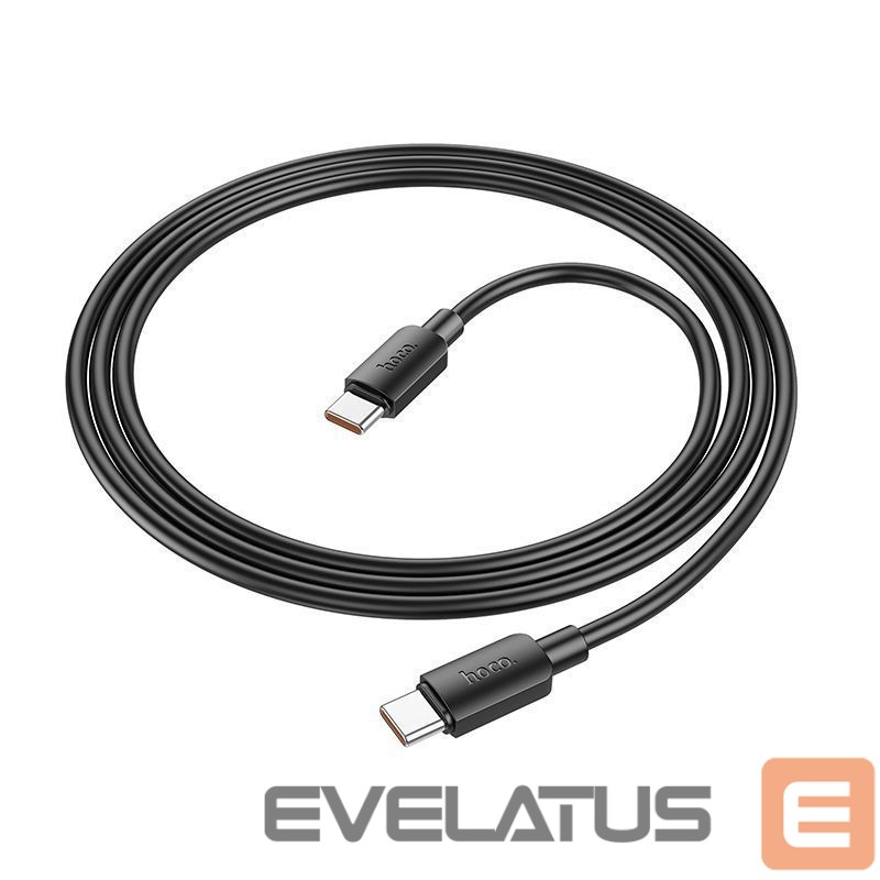 Kaabel Hoco Cable USB C to USB C Hoco PD 6A 100W 1 m X96 black