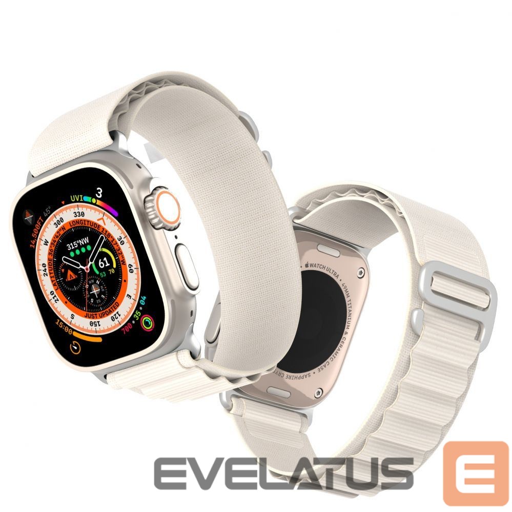 Rihm Dux Ducis Sport Buckle Strap for Apple Watch 38/40/41/42MM Starlight