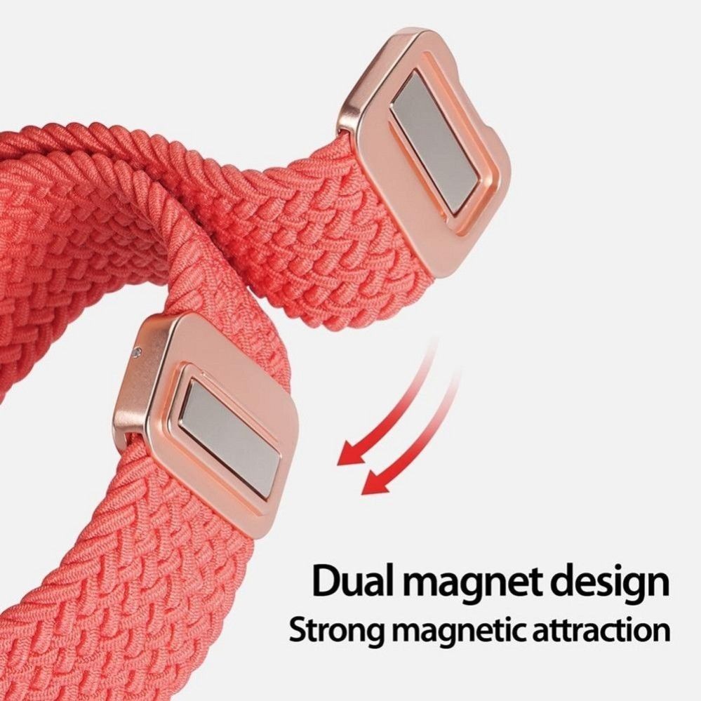 Rihm Dux Ducis DUX DUCIS strap MIXTURE PRO stretchable braided for Apple Watch 38 / 40 / 41 mm guava