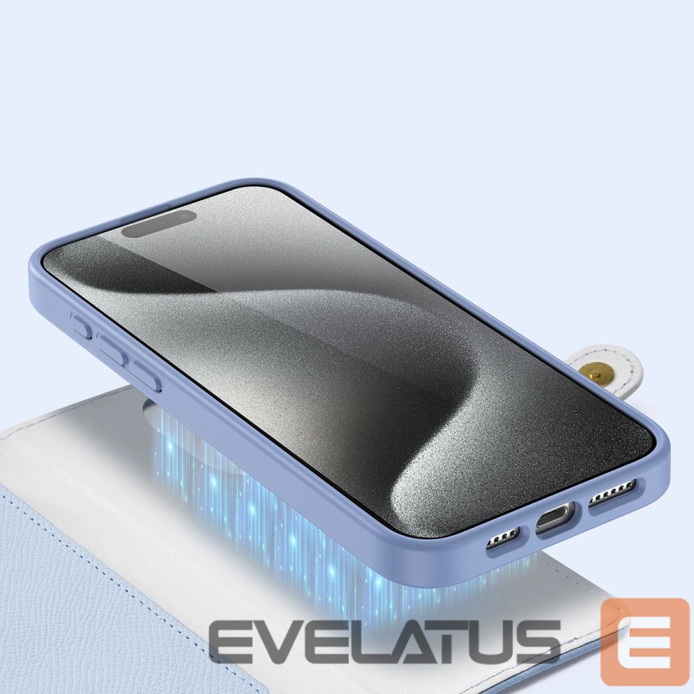 Tagakaaned Dux Ducis Dux Ducis Lawa Leather Case for iPhone 15 Pro Max - Blue