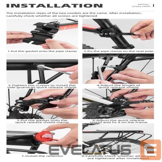 Jalgratta tarvik Rockbros Rockbros 33210004001 bicycle rack with shelf - black