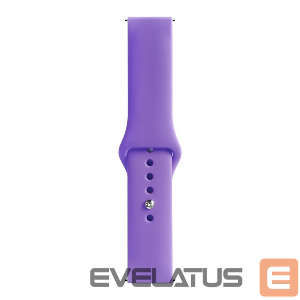 Rihm Evelatus Evelatus Watch 22mm Silicone Loop Watch Straps (130mm M/L) Deep Purple