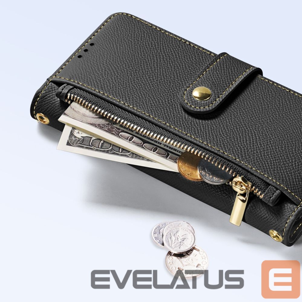 Tagakaaned Dux Ducis Dux Ducis Lawa Leather Case for iPhone 16 - Black