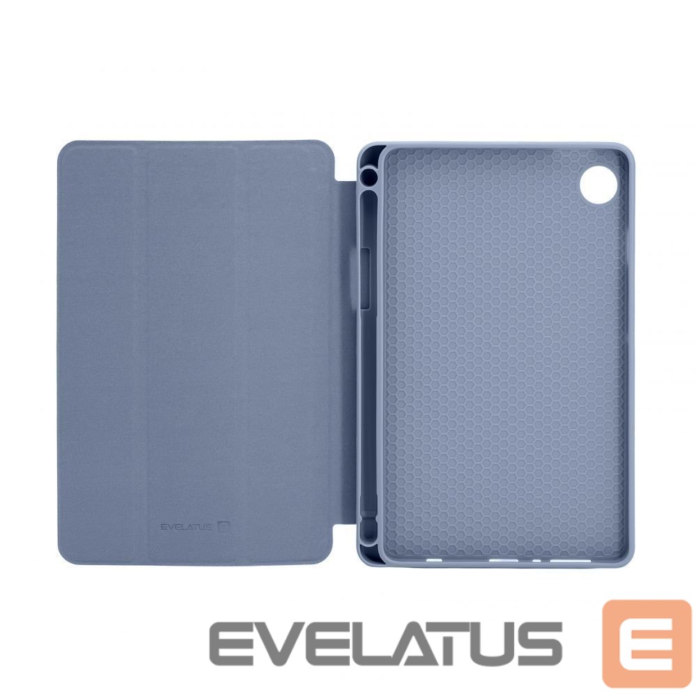 Kaaned Evelatus Galaxy Tab A9 Tablet case with imitate microfiber inside Lavender Gray
