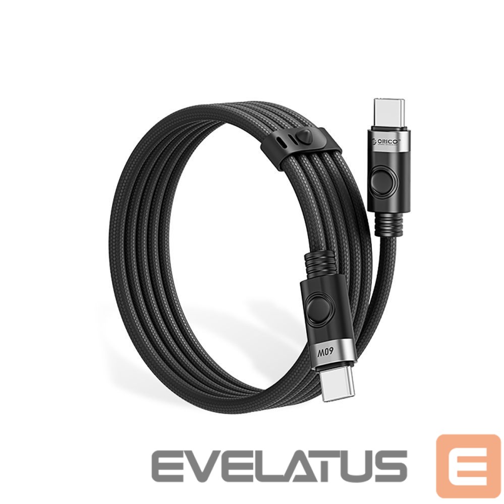 Kaabel Orico Orico CDX 60W 3A Power Delivery USB-C - USB-C 1m Cable - Black