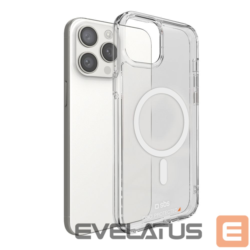 Tagakaaned SBS SBS D3O MagSafe Case for iPhone 15 Pro - Clear