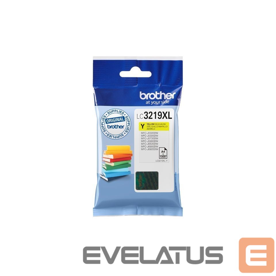 Tarvikud ja tarvikud Brother Super High Yield Ink Cartridge LC3219XLBK Yellow