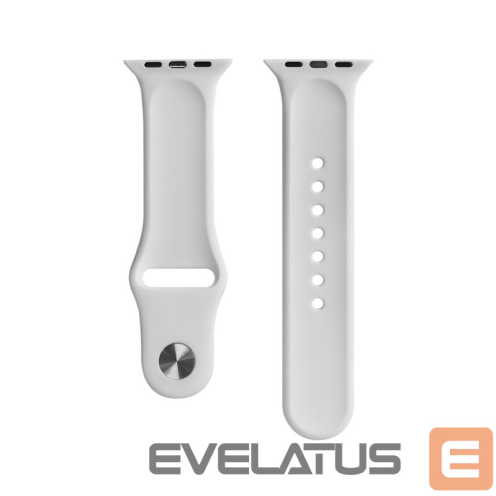 Rihm Evelatus Apple Watch 38/40/41mm Silicone Loop Watch Straps (110mm S/M) White