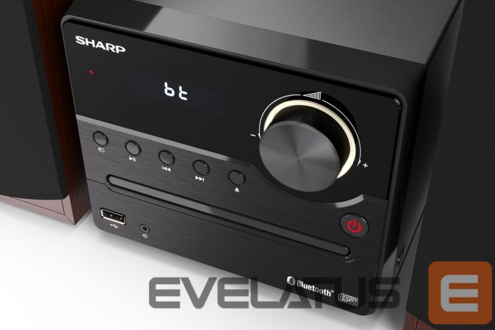 Interaktiivne lahendus Sharp XL-B512(BR) Hi-Fi Micro System, CD/FM/USB/Bluetooth v5.0, 45W, Brown
