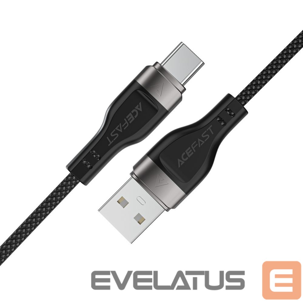 Kaabel Acefast Acefast C11-04 USB-A - USB-C 3A Cable 1.2m Magnetic Braid - Black