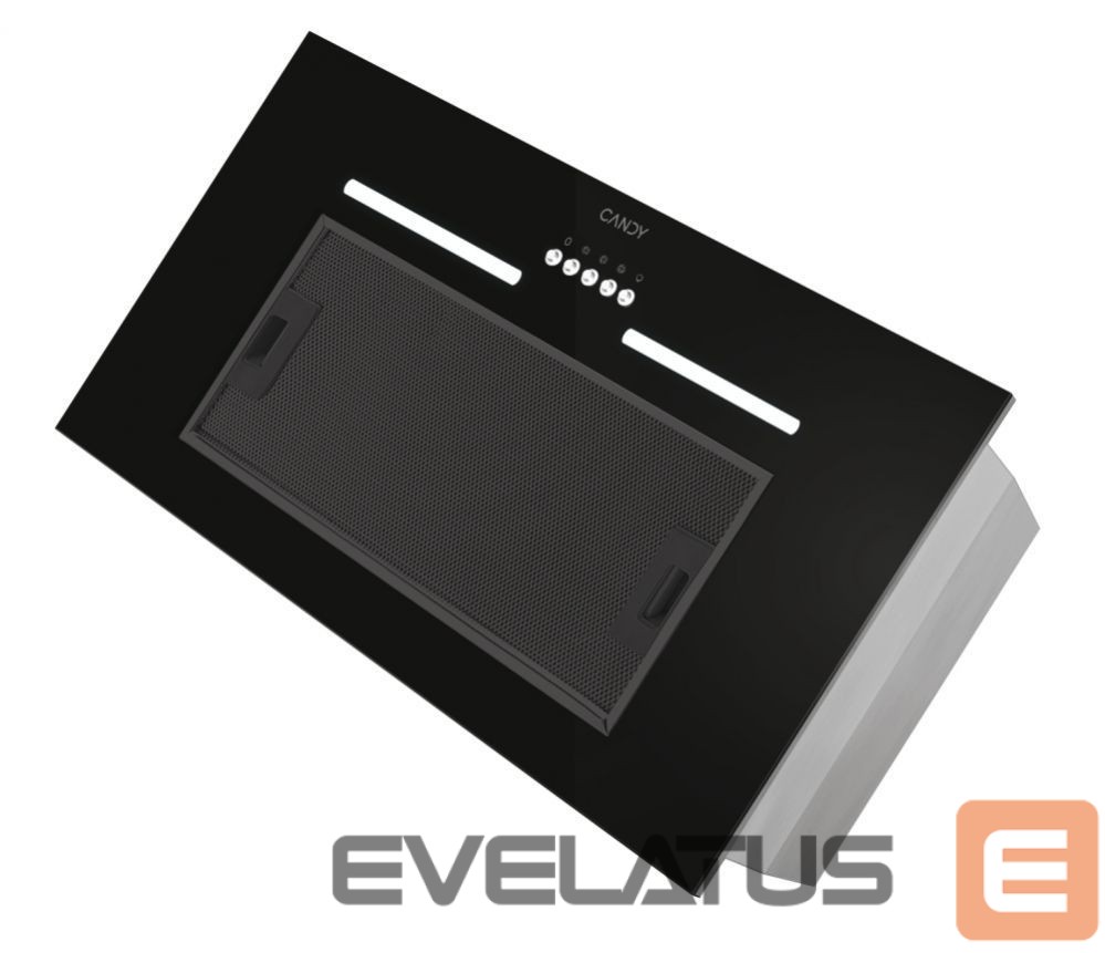 Integreeritav õhupuhasti Candy CPY5MBG Hood, C, Built-in, Width 52 cm, Extraction power 298 m³/h, Mechanical control, Black Glass