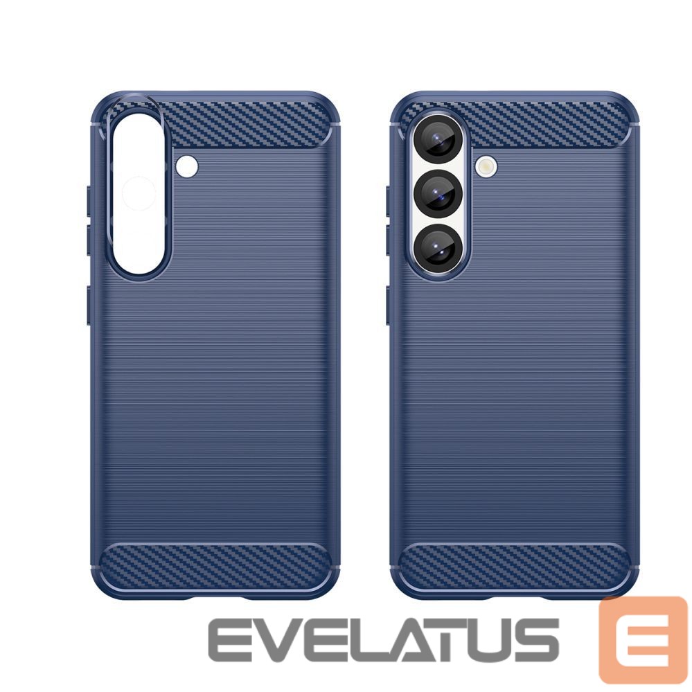 Tagakaaned Hurtel Carbon Case for Samsung Galaxy S25 Edge - Blue