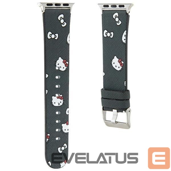 Rihm Hello Kitty Hello Kitty Heads & Bows Pattern Strap for Apple Watch 38/40/41mm - Black