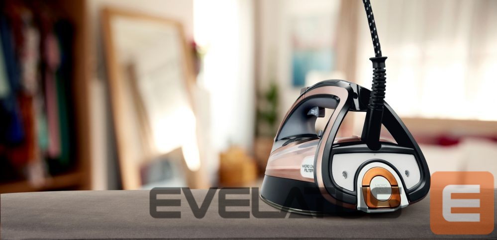 Triikrauad TEFAL Steam Iron FV9845 3200 W, Water tank capacity 350 ml, Continuous steam 60 g/min, Black/Rose Gold