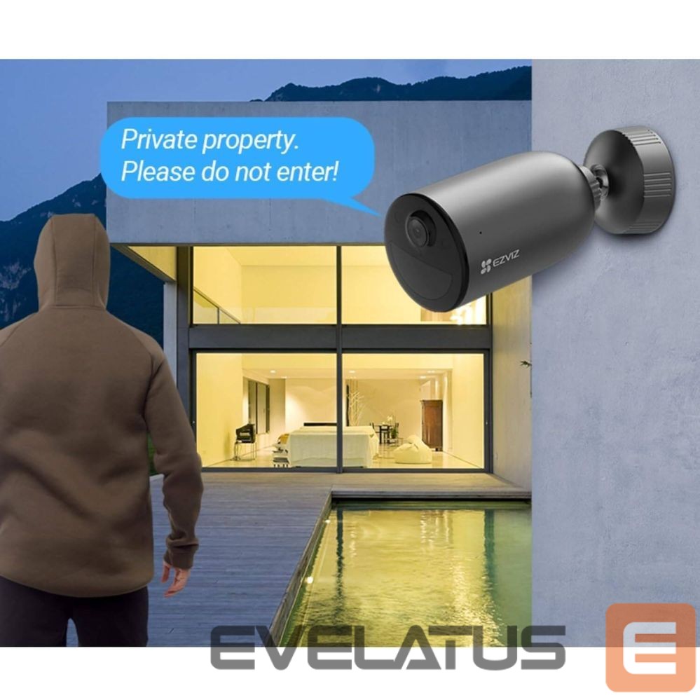 Videokaamera EZVIZ EB3 CS-EB3 4G Outdoor IP65 Smart Home Battery security Camera MicroSD / Night vision Silver