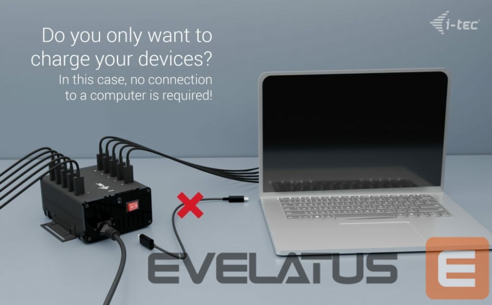 Arvutitarvikud I-TEC I-TEC USB-C/USB-A Charging HUB 10 Port