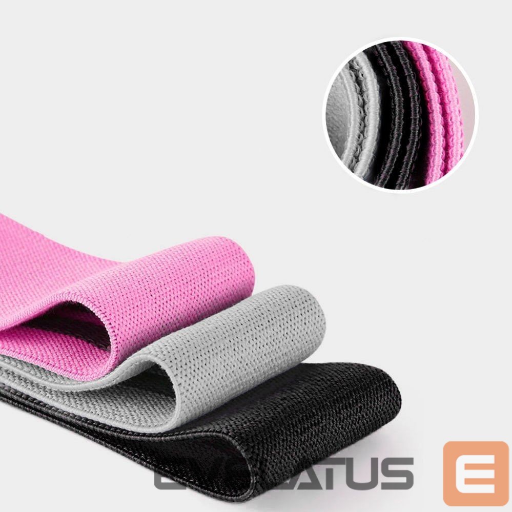 Teised Wozinsky Wozinsky 3x Fabric Resistance Mini Band Set for Yoga, Fitness, CrossFit Exercises (WFB-01)