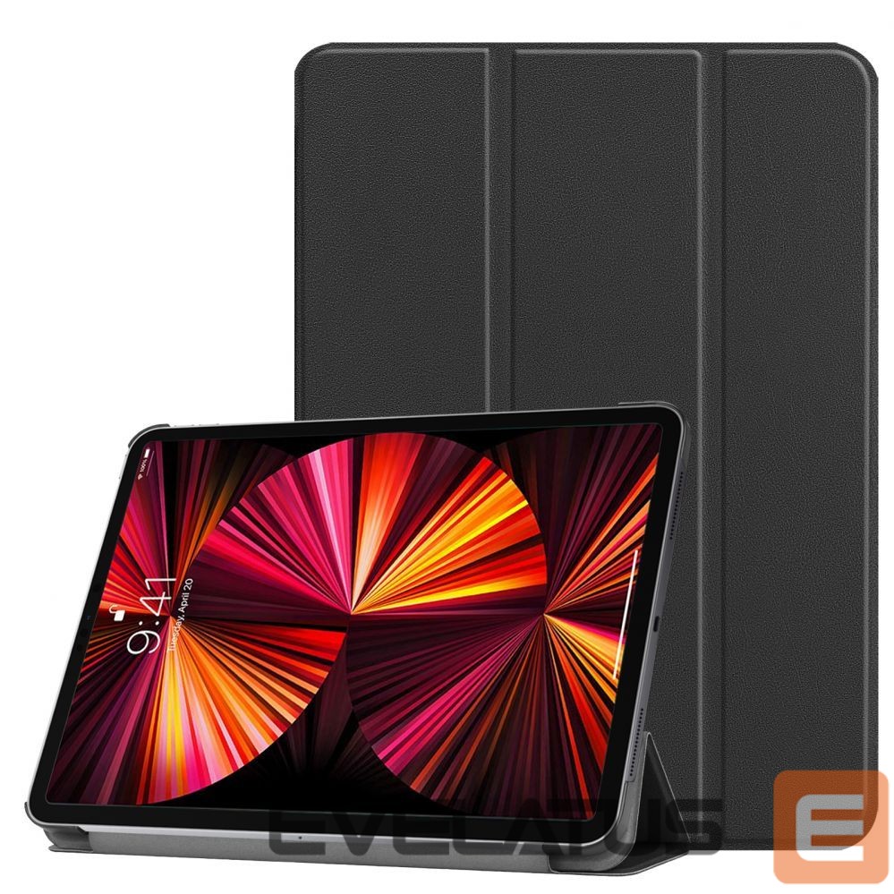 Kaaned iLike MatePad T10s 10.1 Tri-Fold Eco-Leather Stand Case Black